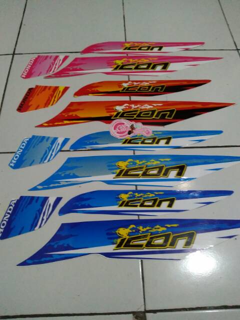Jual striping beat karbu icon sport