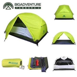 Tenda Big Adventure Tambora 2 Orang Camping Outdoor Hiking Dome Tent Original Murah