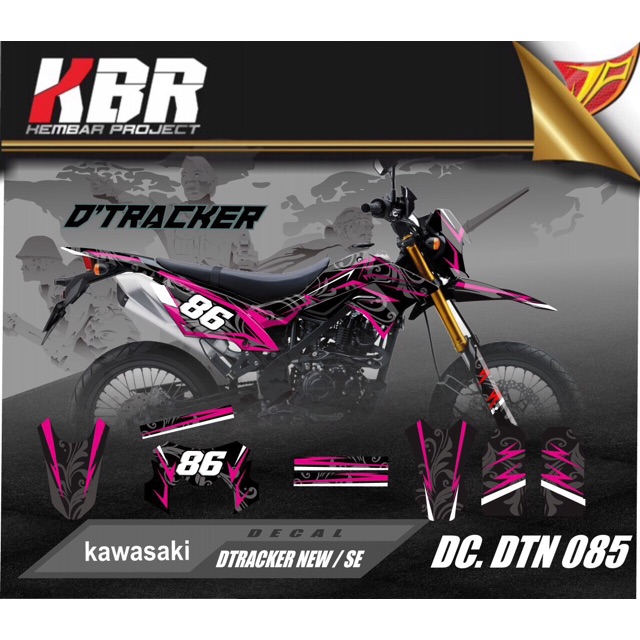 STICKER DECAL / FULL BODY KLX/D’TRACKER NEW/SE DESAIN 085 BISA CUSTOM BEBAS