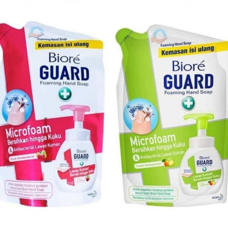 Biore Guard Foaming Hand Soap Antibacterial Pouch Refill 250 ml - Fruity / Fresh