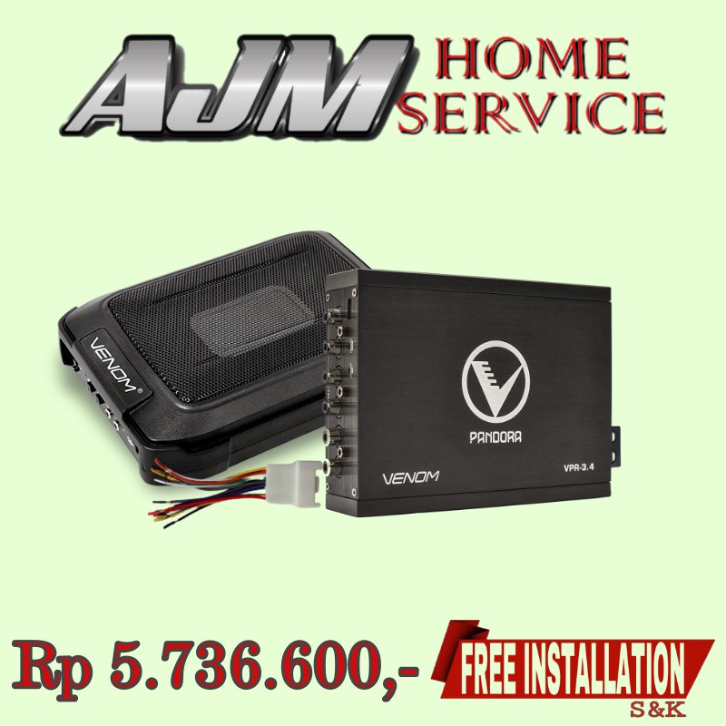 Paket OEM VENOM DSP 3.4 + VENOM Subwoofer 6.8 PB