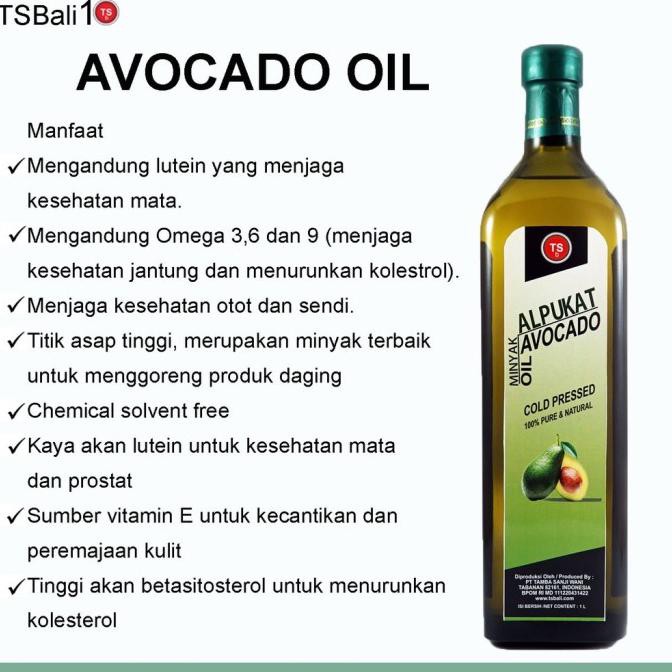 

AMAN MINYAK ALPUKAT AVOCADO OIL TSBALI 100% ALAMI !!!