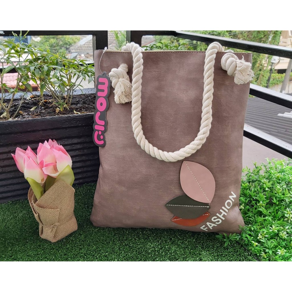 Moji Tas Tote Bag / Tas Multifungsi Trendy 1801-10 Import