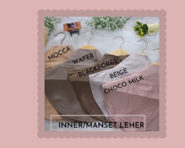 Inner Leher/Manset Leher/Daleman leher/Tutup Dada/Inner Dada