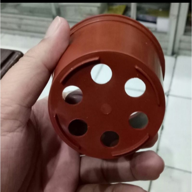 pot 8 warna coklat, pot mini, pot kaktus, pot semai benih