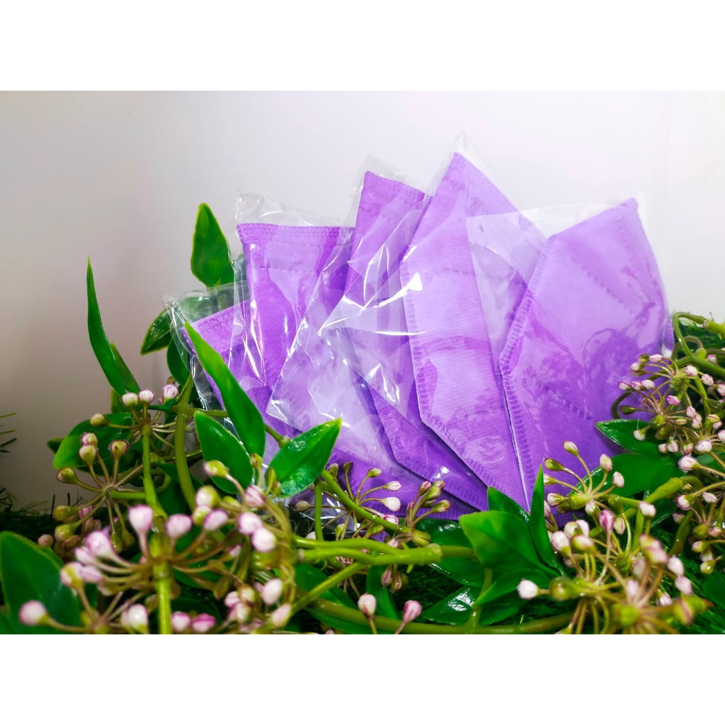 QUILL KN95 Masker 5 Ply isi 10 Pcs - Ungu