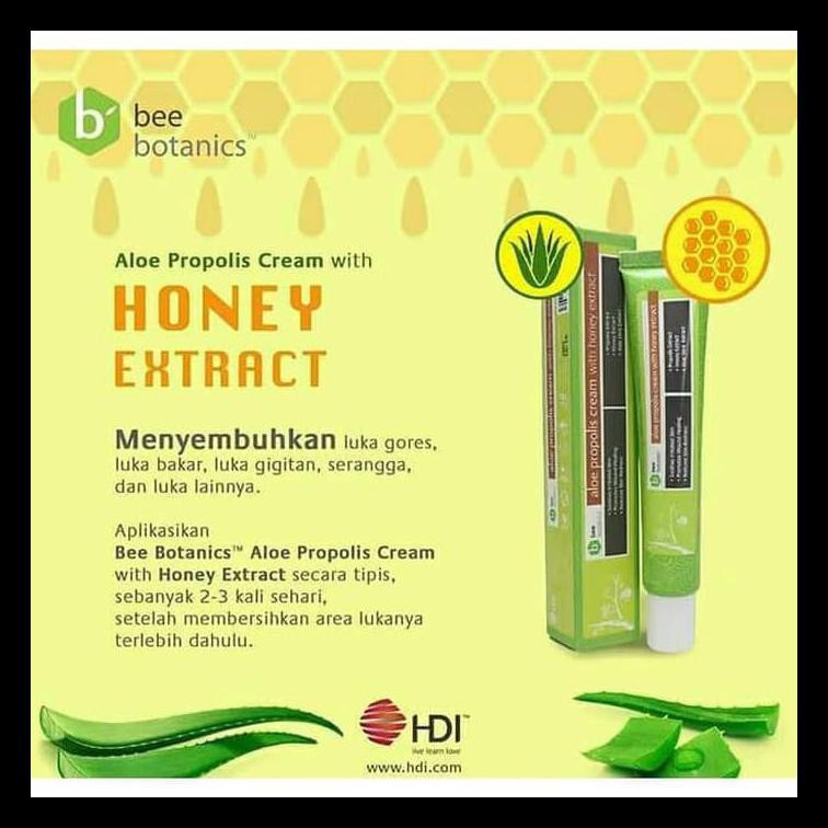 CREAM PENYEMBUH LUKA | Bee Botanics Aloe Propolis Cream with Honey Extract (36gr)