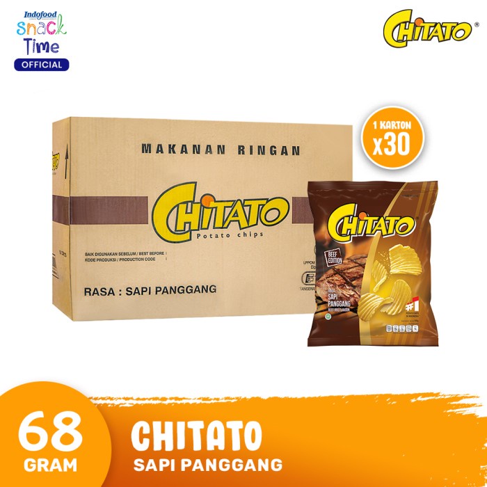 

NEW Chitato Sapi Panggang 68 Gr - 30 Pcs [1 Carton]