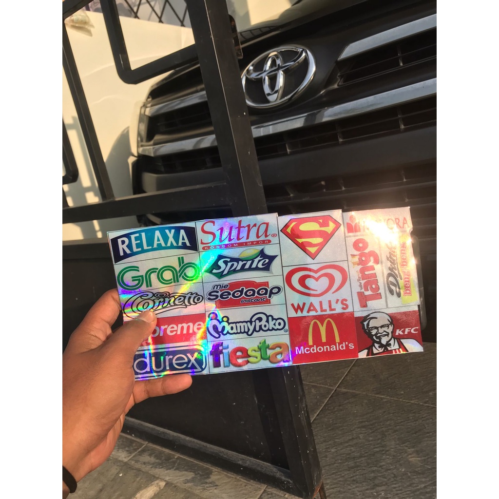 STIKER LOGO SPONSOR RELAXA SUTRA / STIKER LOGO SUPERMAN / STIKER HOLOGRAM / STICKER ESTETIK