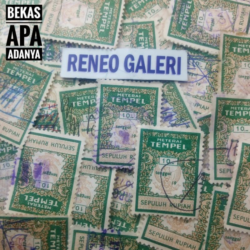 

Materai Tempel Koleksi 10 Rupiah Tahun 1976 1977 1978 1979 1980 Matrai Meterai kuno jadul lawas lama Rp asli Indonesia Antik Filateli