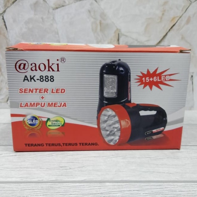 COD SENTER LED 15LED+6LED LAMPU SAMPING AOKI AK 888//SENTER EMERGENCY AOKI AK-888