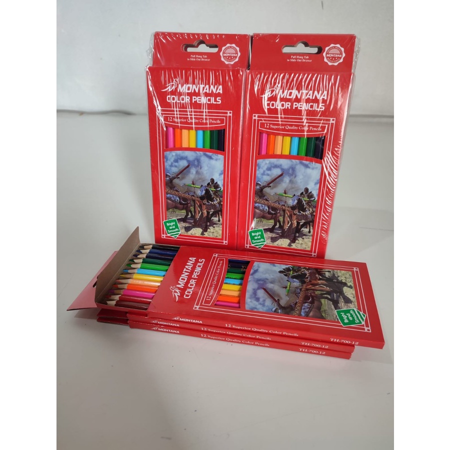 PROMO!! Pensil Warna Montana 12 PCS BESAR TERMURAH