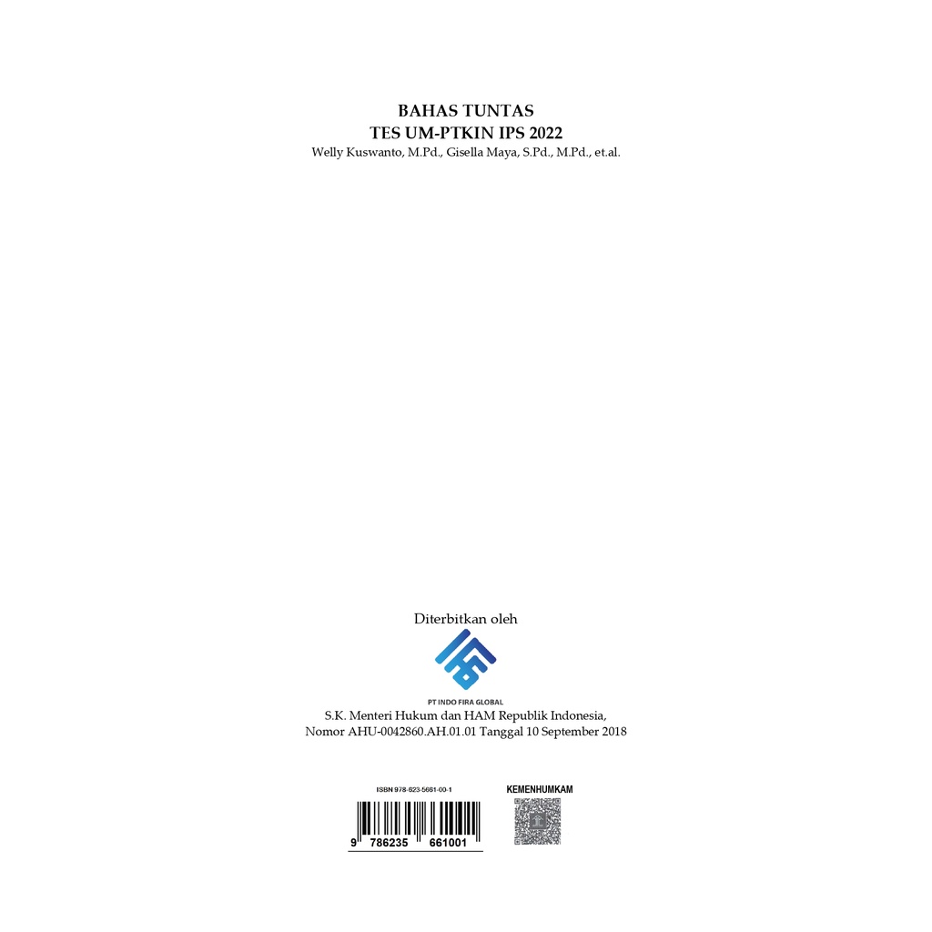 Buku UM PTKIN IPS 2022 (Edisi Lengkap) Bekal Lulus Soal UMPTKIN 2022 Soshum-3