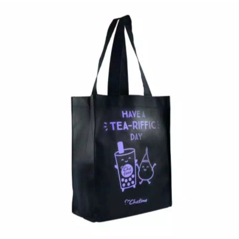 CHATIME ECO BAG / TOTEBAG CHATIME / TOTEBAG ECO / TAS BELANJA / TAS EKONOMIS / TAS ECO GREEN