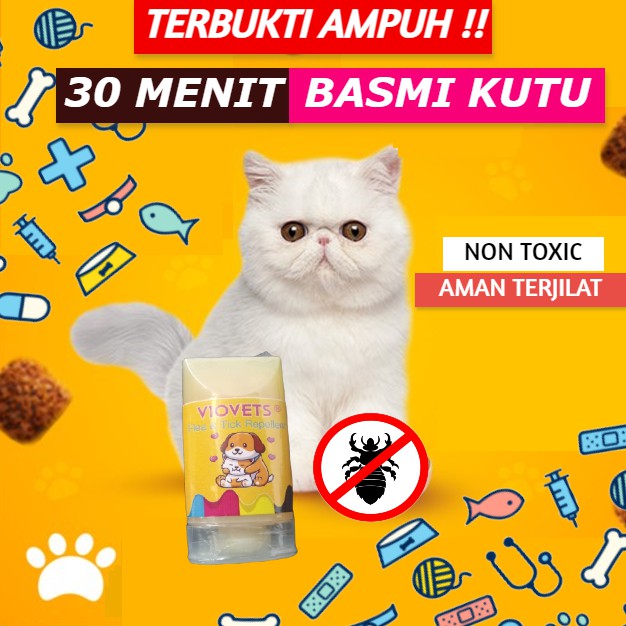 Obat Kutu Kucing Ampuh SOJI X VIOVETS Shopee Indonesia