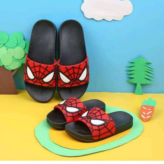 sandal karet karakter SPIDERMAN size 26-35