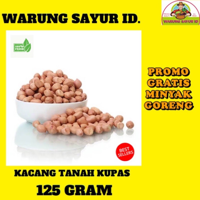 

KACANG TANAH KUPAS 250 GRAM