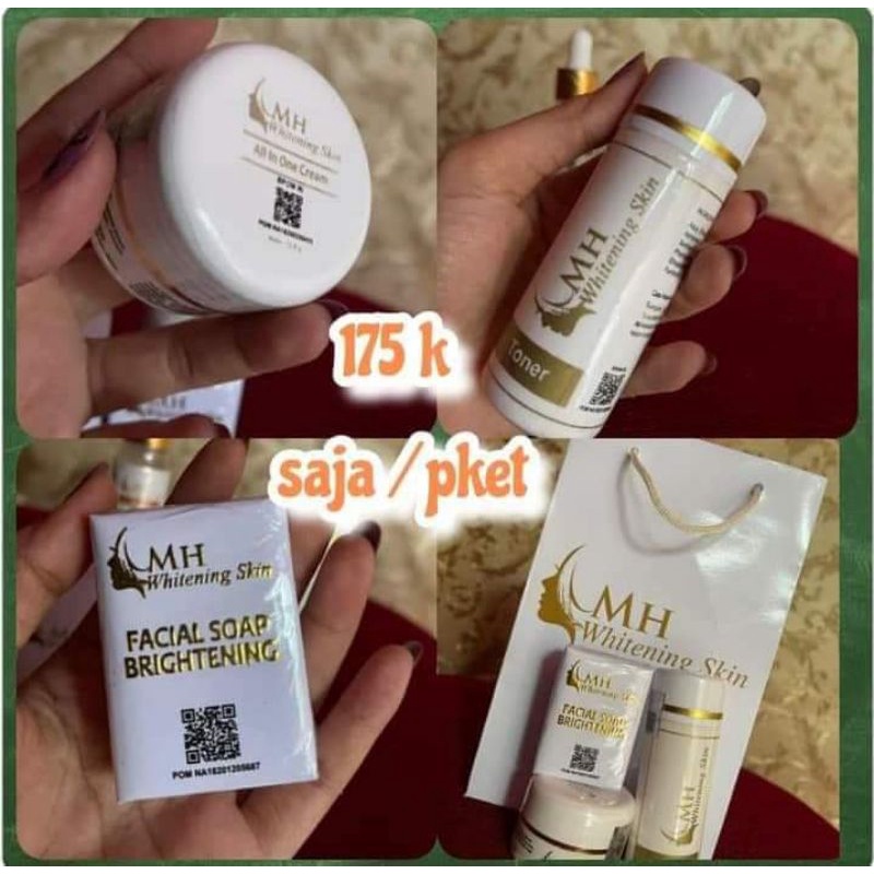 Skincare RI 1000%/Cream pemutih wajah/MH whitening/MH Whitening
