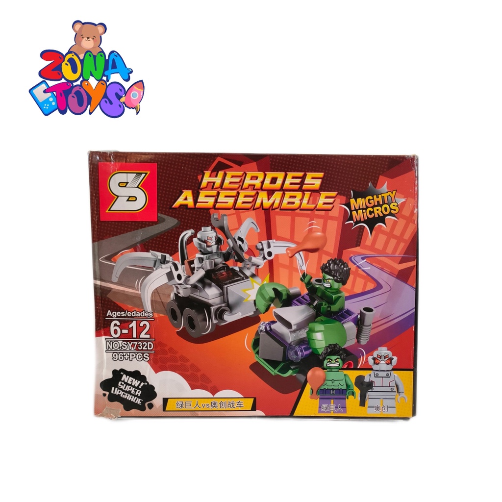 Mainan Anak Lego Balok Heroes Assemble Mighty Micros No.SY732D