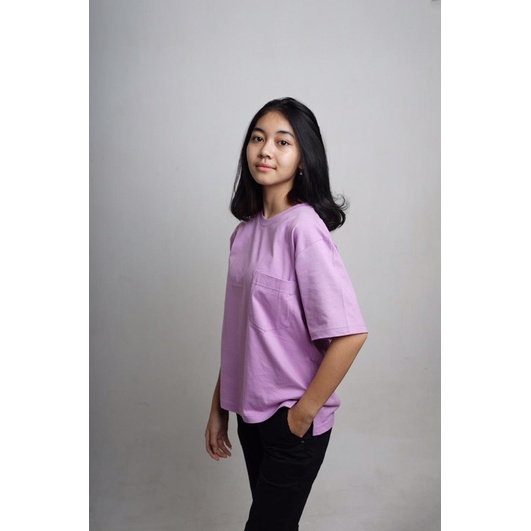 Lilac OVERSIZED Pocket T-Shirt *UNISEX*