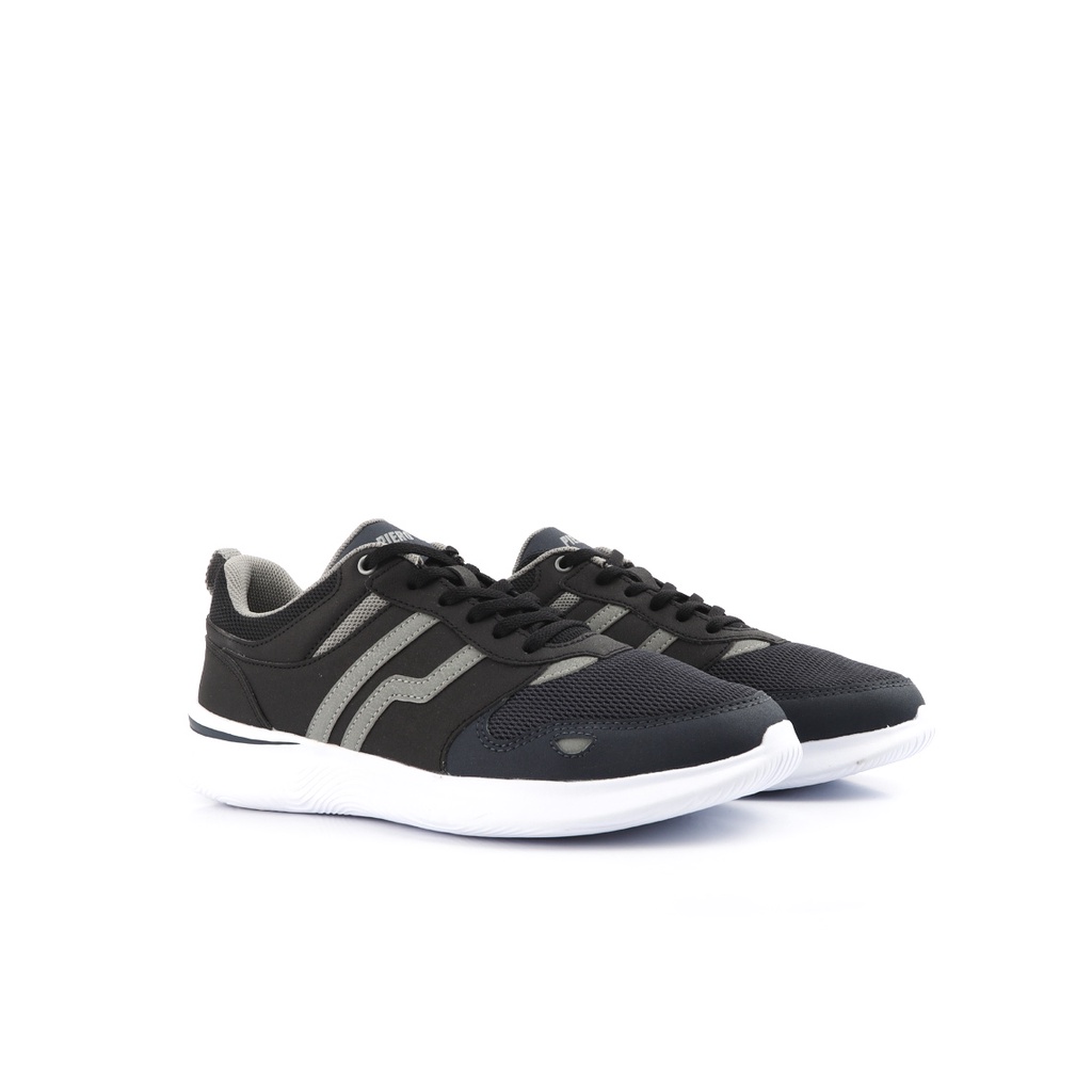 Sepatu Sneakers Pria - Piero -  J.Wave  Black  White P20942