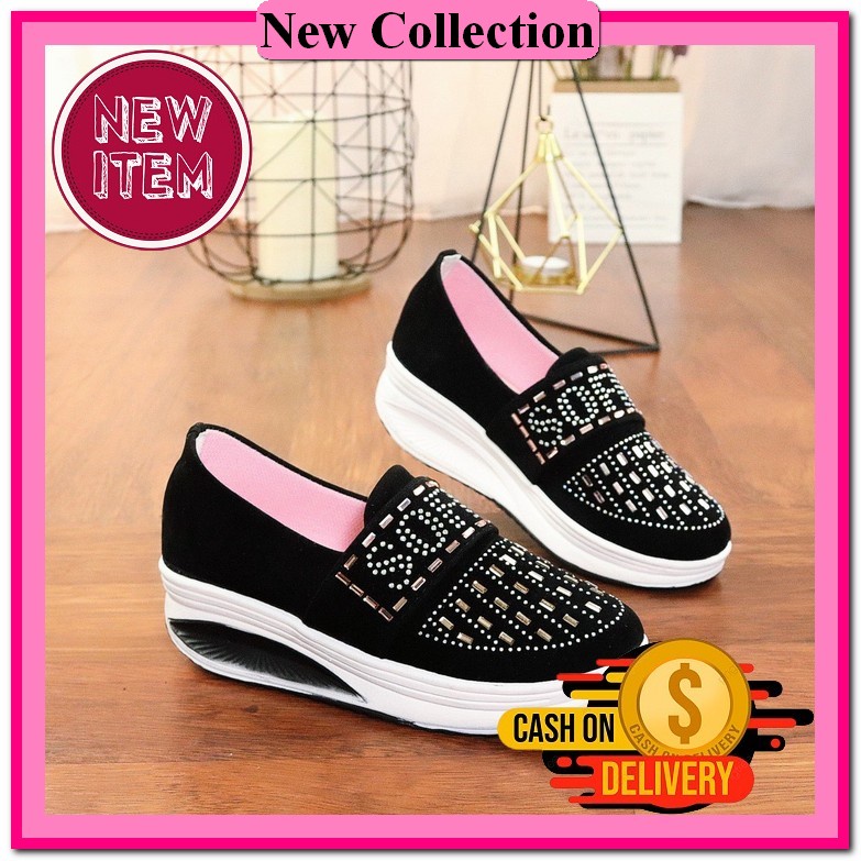 Wedges Kekinian Wejes Weges Casual Cewek Wanita Elegan Terbaru 2022 Wedges Tali Wanita Murah Sandal 