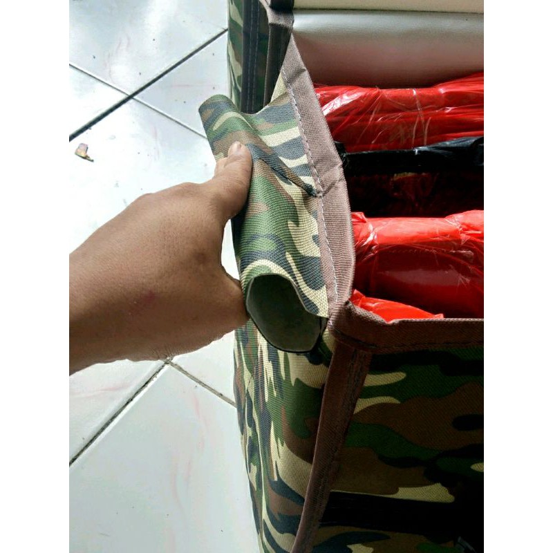 WATERPROOF ARMY, TAS KANDEK MOTOR ANTI AIR, TAS KURIR, TAS OBROK, BAGASI MOTOR, SIZE 50X30X38