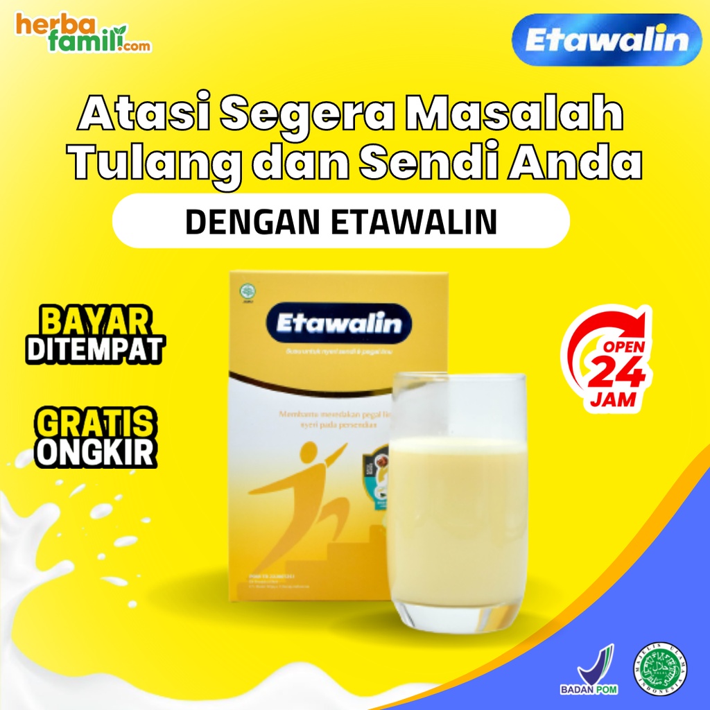 Etawalin Susu Herbal Kambing Etawa Atasi Nyeri Sendi Otot Asam Urat Tingkatkan Kepadatan Tulang