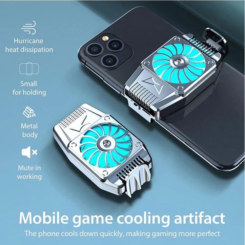 ⚡YZ 2022 Cooling Pad hp Gamepad Gaming Tripledi Mobile Radiator Cooler Pendingin Handphone Fan Holder