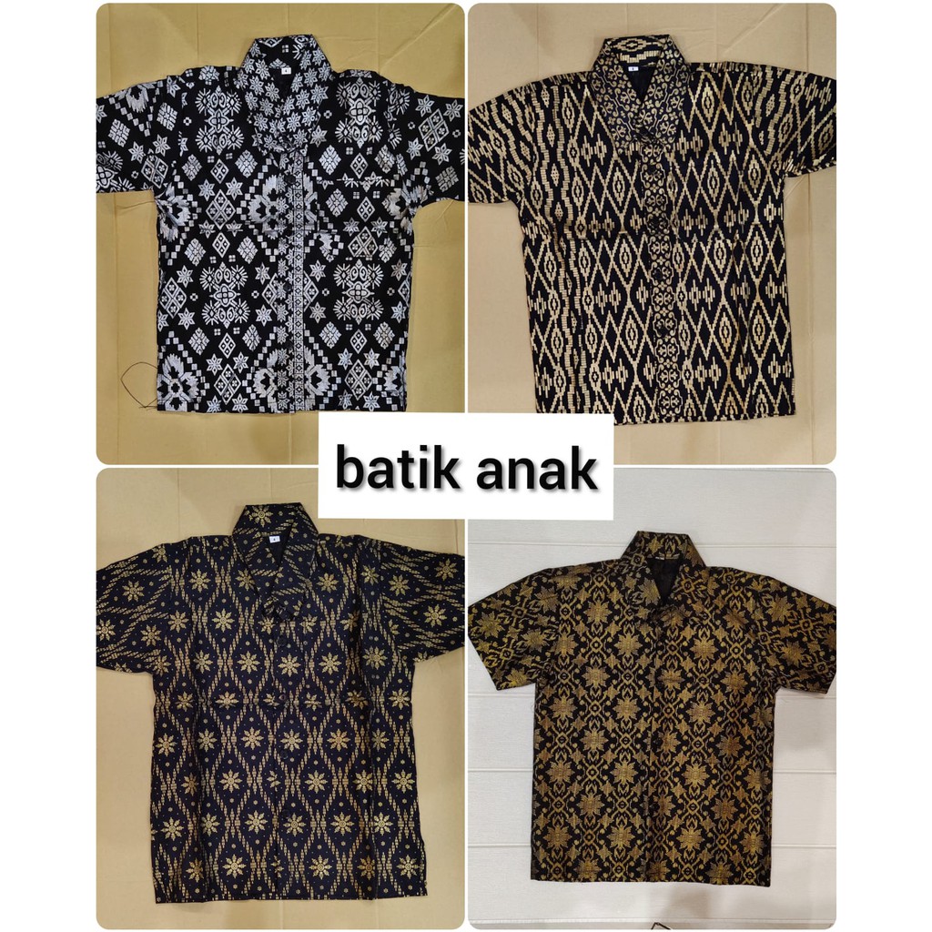 HEM BATIK ANAK MOTIF EMAS