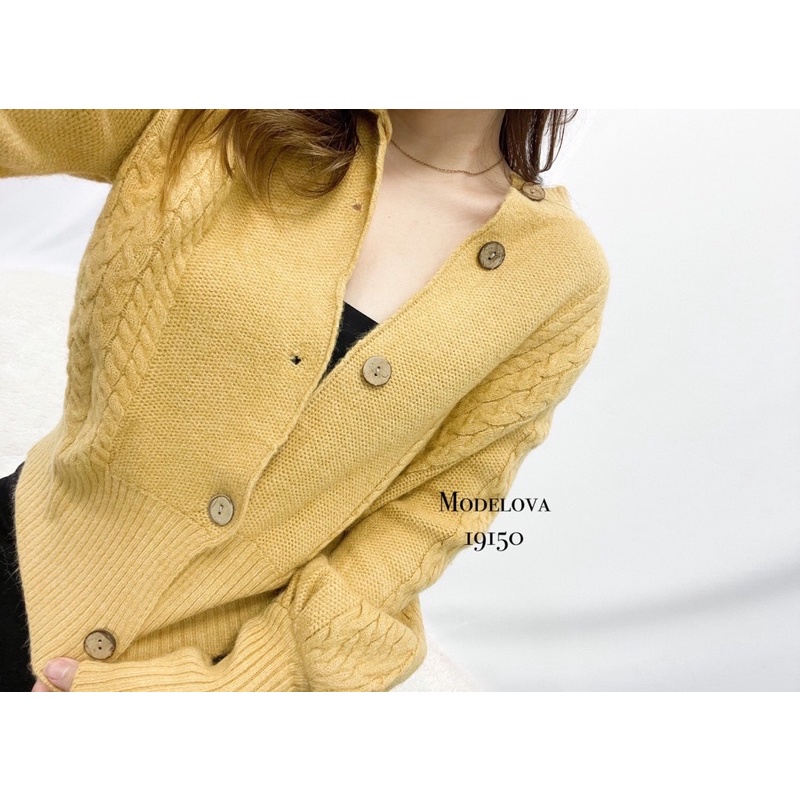 MDLV ~ 19150 KAORI CHUNKY KNIT CARDIGAN KOREA CARDIGAN RAJUT TEBAL KARDIGAN PREMIUM FASHION IMPORT