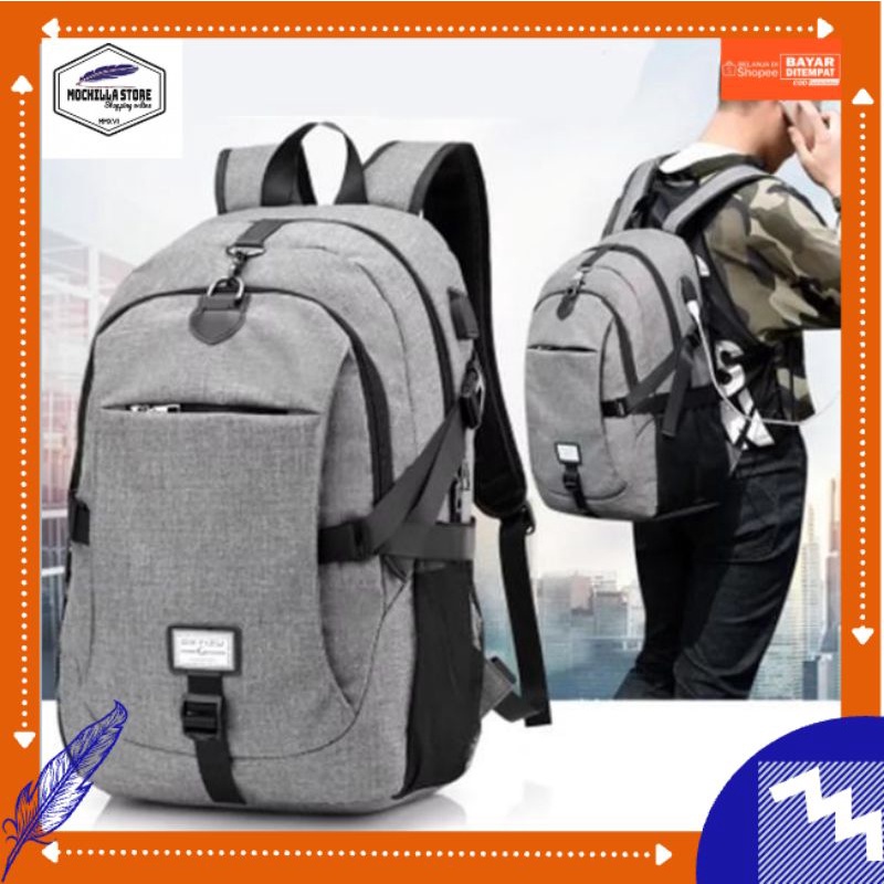 Mochillastore - Tas Ransel Gendong BackpackTas Laki - laki Perempuan Tas Ukuran Besar Anak Sekolah Kuliah  Kerja Tas Outdoor Termurah