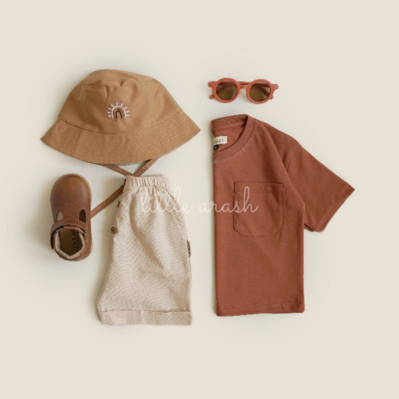 Little Arash | Bonnie basic tee | Kaos oversize anak