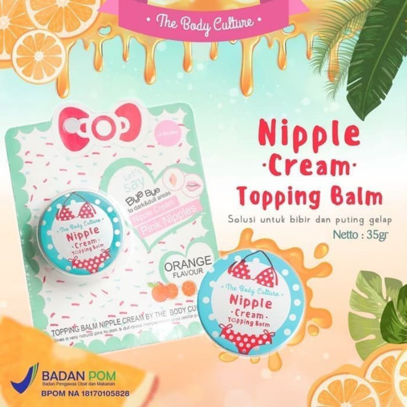 The Body Culture Topping Balm Nipple Cream BPOM Original 100% (bulat)