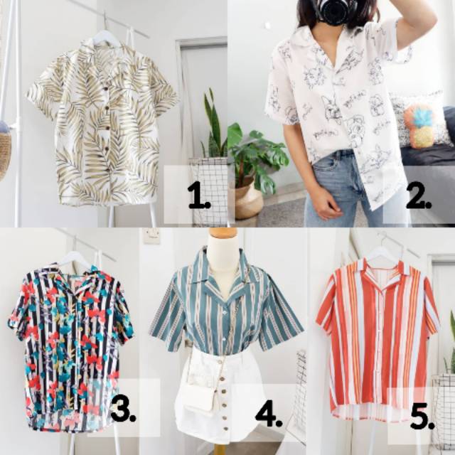 Vol 6 Kemeja motif kemeja cewek kemeja lengan pendek kemeja oversized kemeja jumbo Shopee Vol 6 Kemeja motif kemeja cewek kemeja lengan pendek kemeja oversized kemeja jumbo Shopee