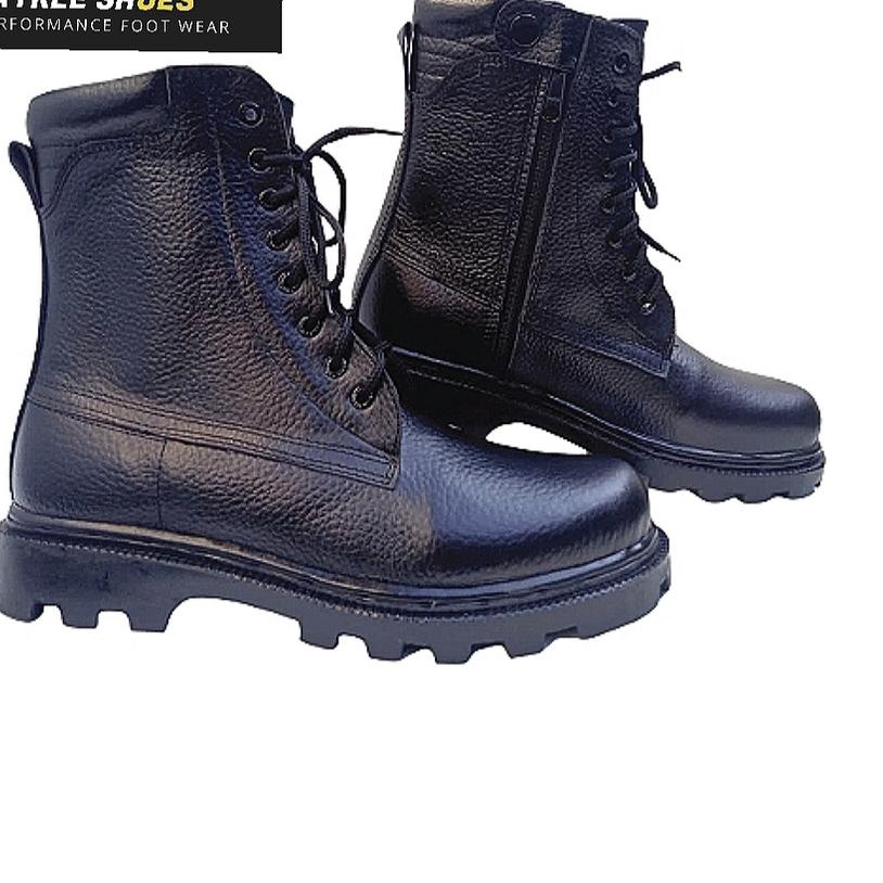 Paling Sesuai.. SEPATU PDL TNI POLRI BRIMOB SABARA SCURITY SATPOLPP KULIT JERUK