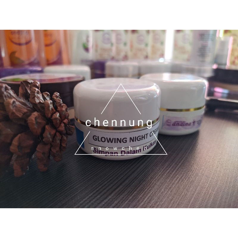 Anaina skincare murah cream malam glowing