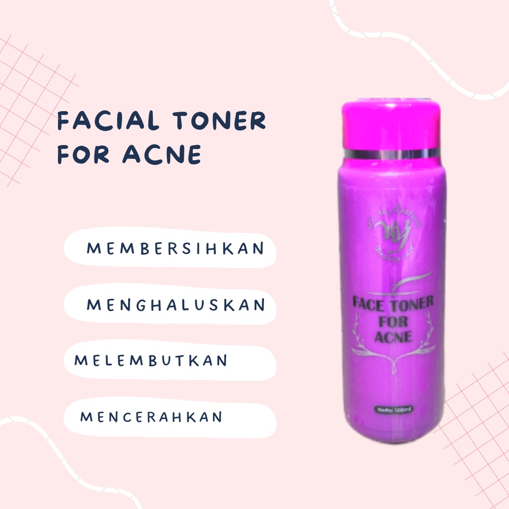 Toner Wajah Berjerawat dan Berminyak Bpom Dr. Widyarini Face Toner For Acne BONUS Hand Sanitizer &amp; FREE Packing Bubble Wrap