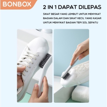 Bonbox Sikat Pembersih Sepatu 2in1 Multifungsi Shoe Cleaning BCB06