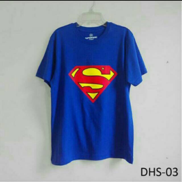 Kaos Superhero Superman Dewasa