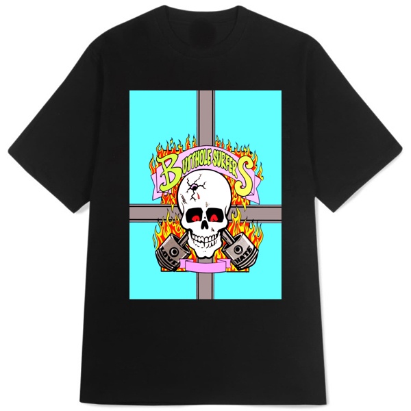 Kaos Butthole Surfers 2 T-SHIRT Casual New Tshirt Bahan Katun