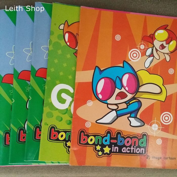 

Set 7pcs Buku Tulis Bond Bond in Action Anime Girl Cartoon Kartun Anak