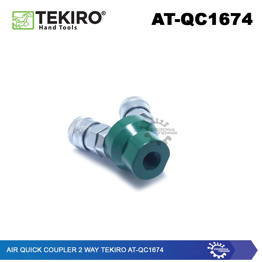 Tekiro AT-QC1674 - Air Quick Coupler Angin Cabang 2 Way