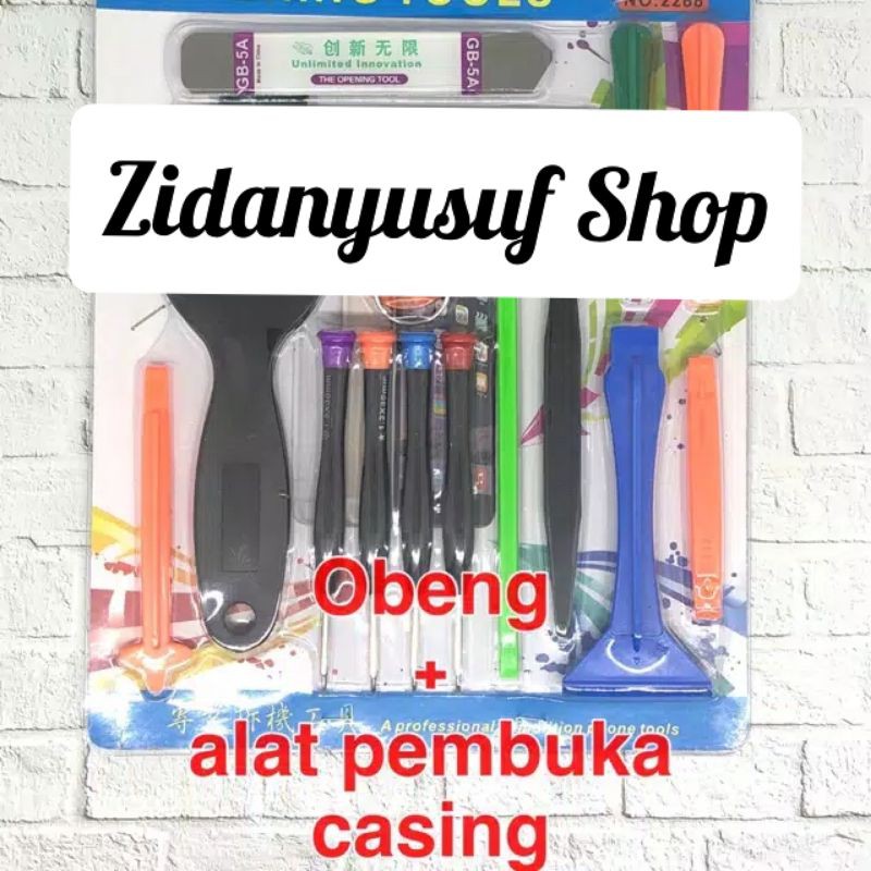 OBENG SET ALAT PEMBUKA KESING UNTUK SEMUA MEREK HP 2288 OPENING TOOLS