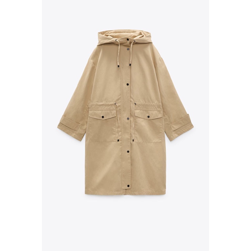 ZR Oversize Trench Coat With Pocket