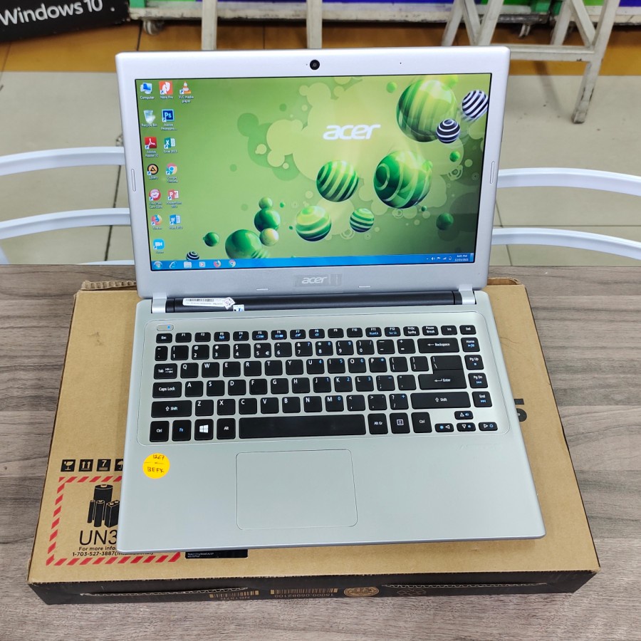 LAPTOP LEPTOP ACER SILVER 14 INC SLIM GENERASI TERBARU ZOOM SIAP PAKAI