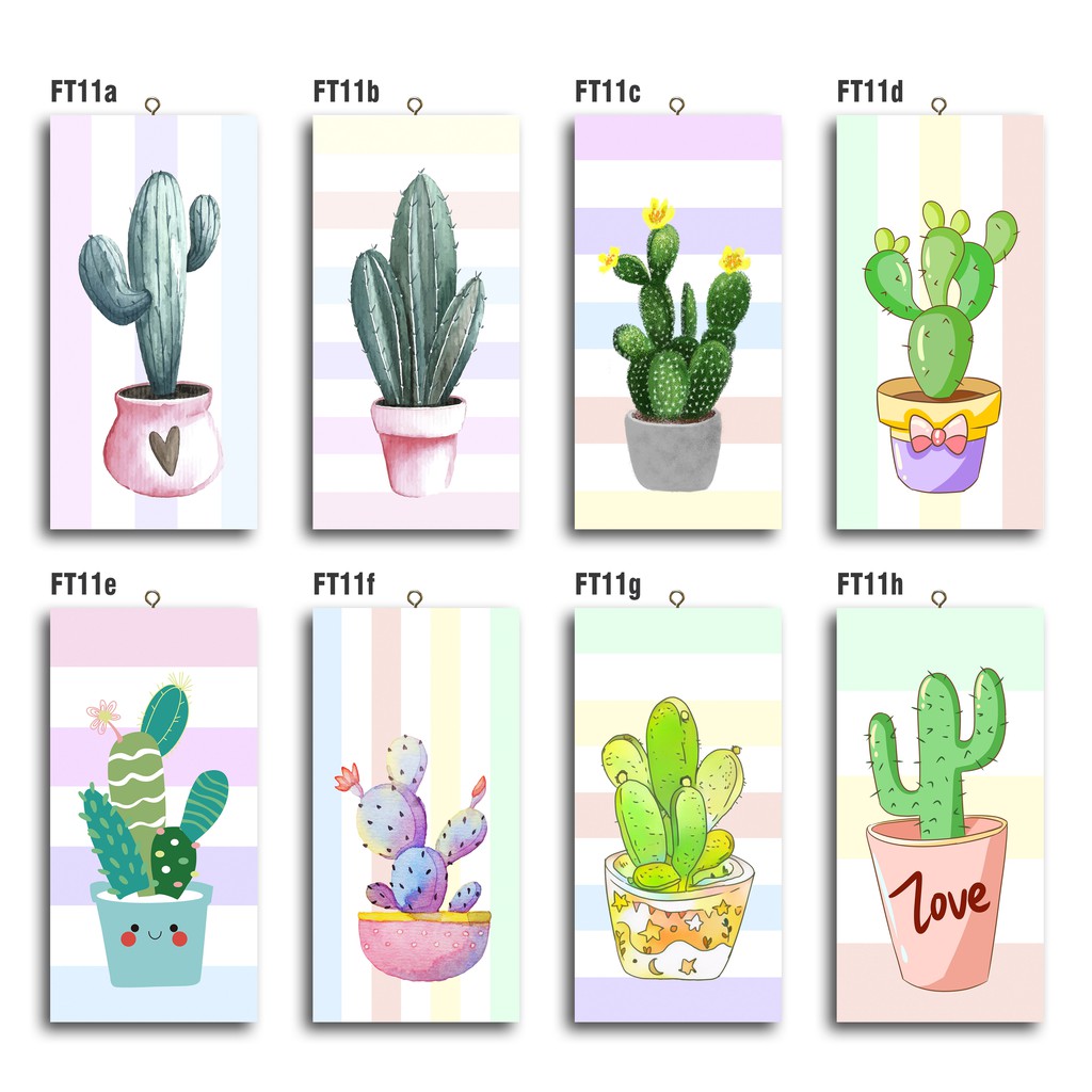 Walldecor Cactus / Pajangan Dinding / Poster / Pajangan / Hiasan Dinding - FT11