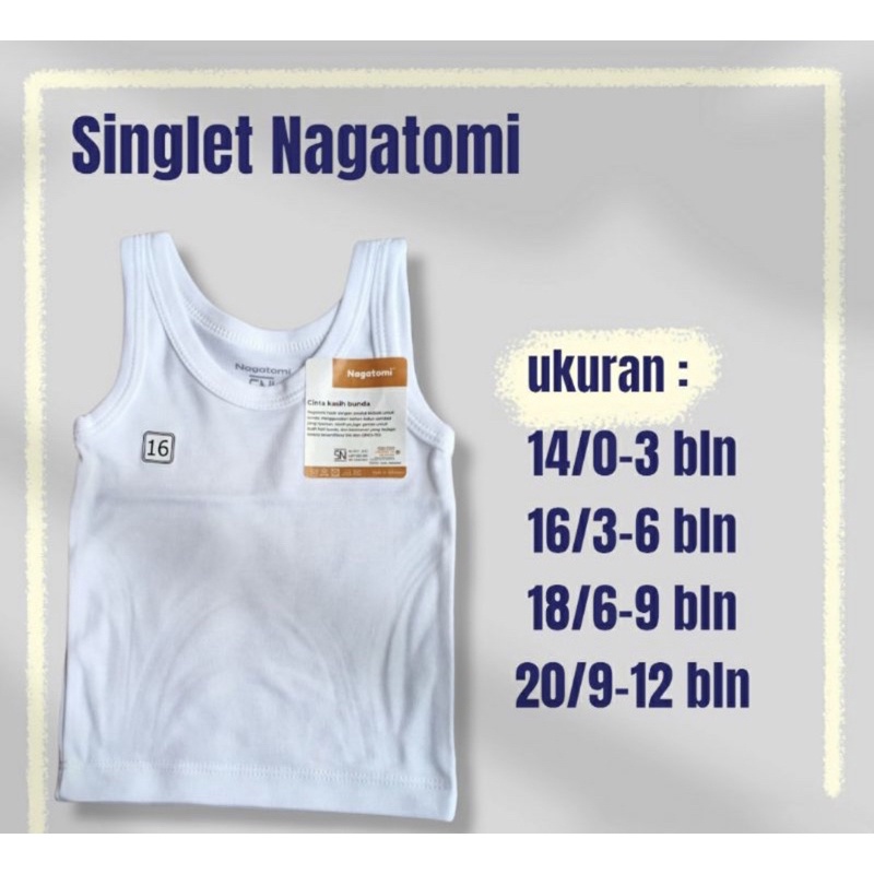 zilfikids_store Kaos dalam Nagatomi kaos dalam lembut singlet nagatomi