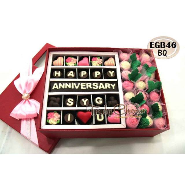 

Hadiah anniversary cokelat special trulychoco
