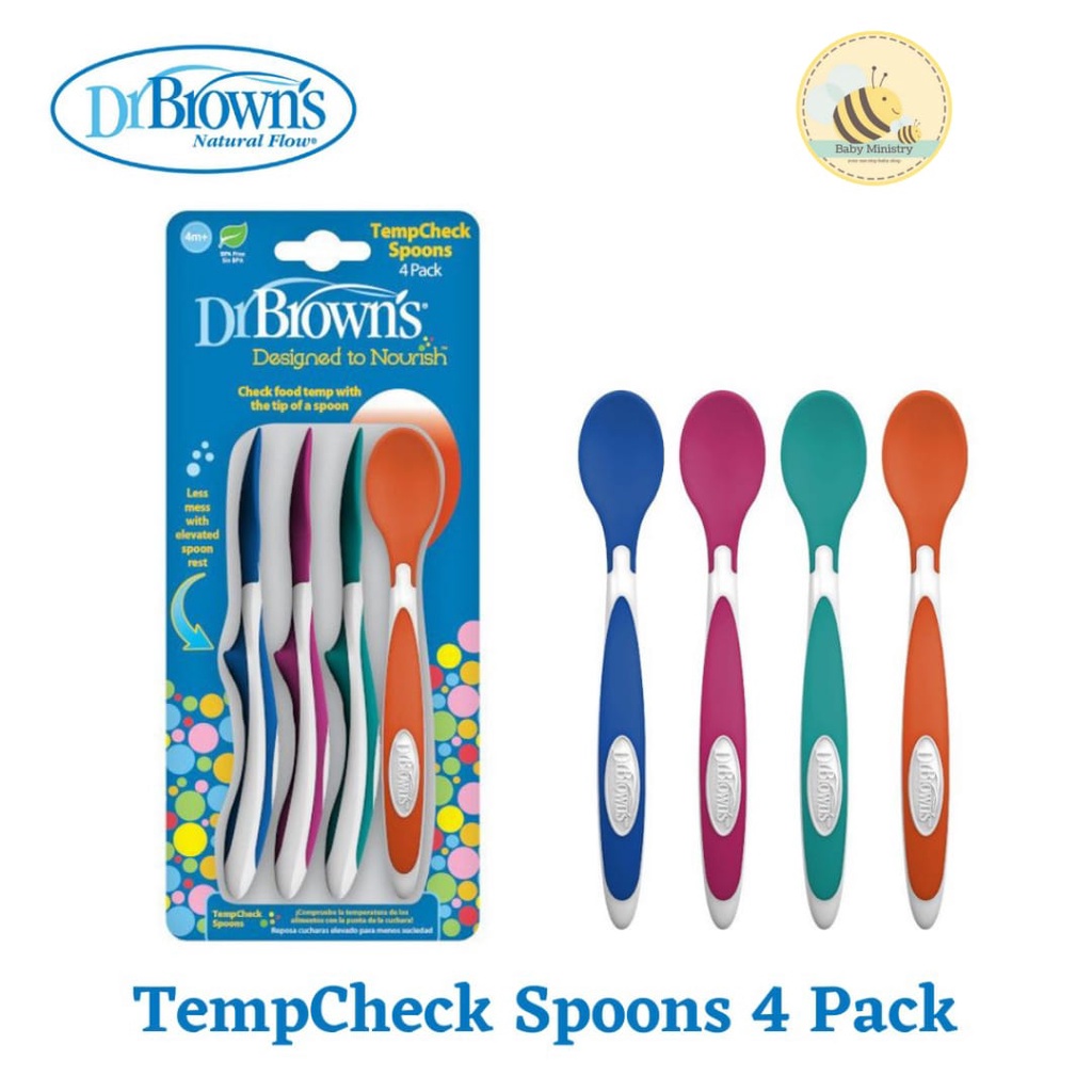 DR BROWNS TEMPCHECK SPOONS / SENDOK MAKAN ANAK/ SENDOK / SENDOK BAYI